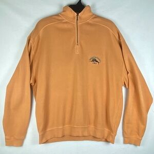 Tommy‎ Bahama | Men’s XL | Peach 1/4 Zip Long Sleeve Pullover Sweatshirt |